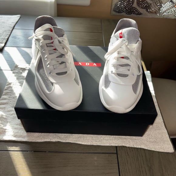 AUTHENTIC ❤️Prada ❤️Cup Soft rubber and bike fabric sneakers
Size:39/9 US - Picture 14 of 17